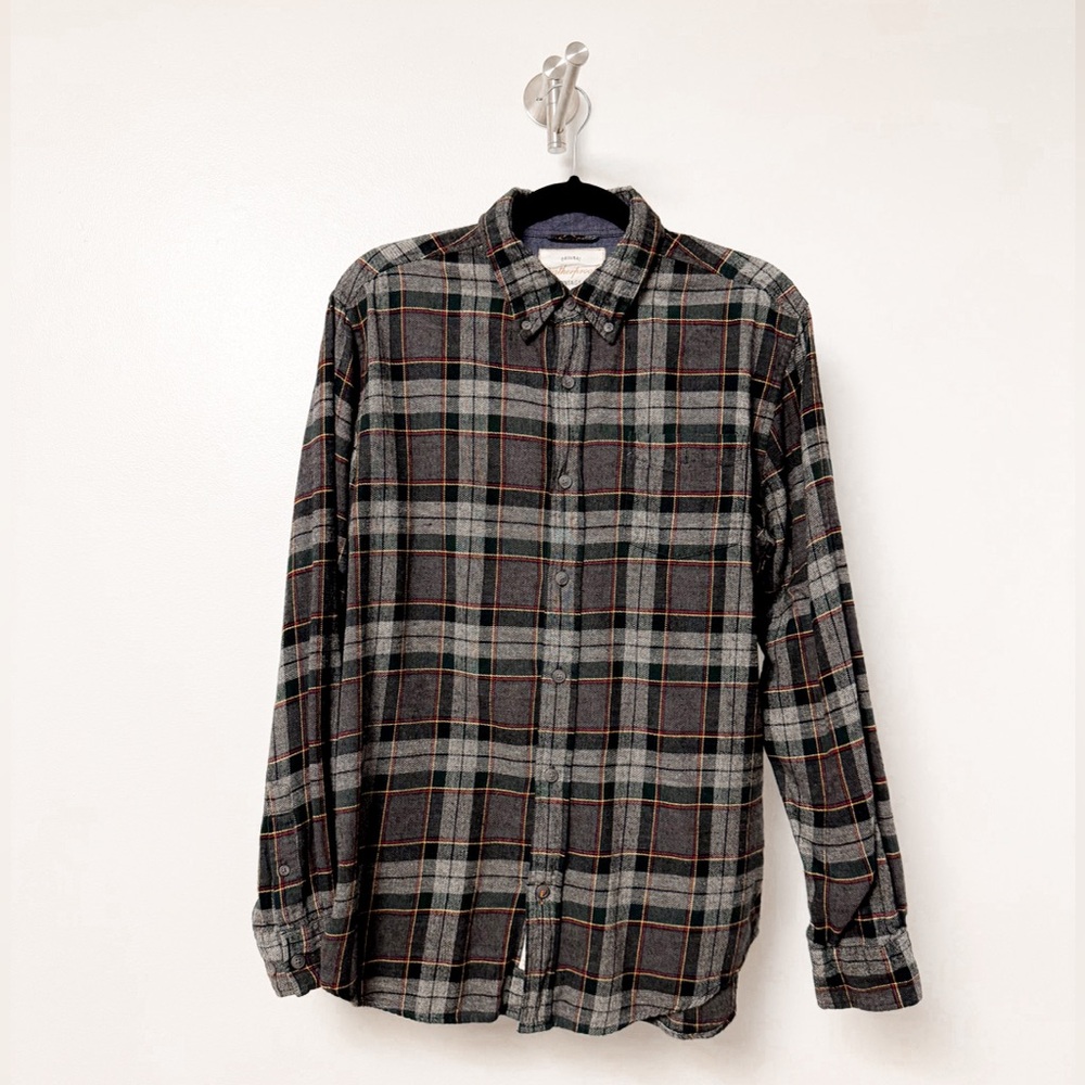 Weatherproof Men's Plaid Fall Button Up Plaid Shirt Medium